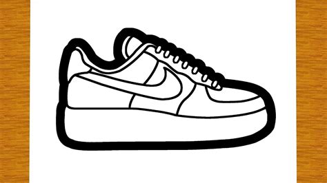 schuh zeichnen nike|drawing nike shoes.